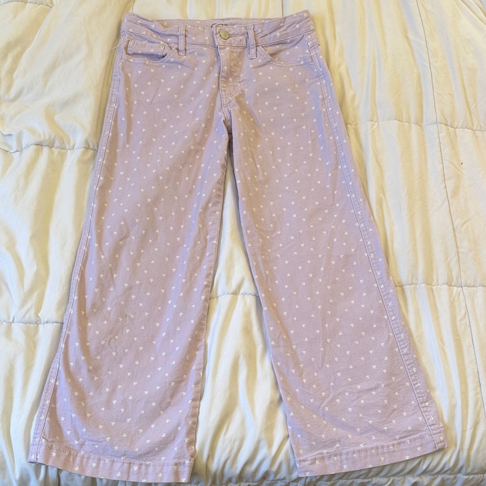 art class Lavender Heart Print denim Pants